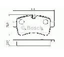 Set placute frana,frana disc BOSCH 0 986 494 460