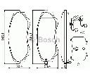 Set placute frana,frana disc BOSCH 0 986 494 587