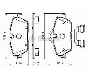 Set placute frana,frana disc BOSCH 0 986 494 588