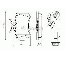 Set placute frana,frana disc BOSCH 0 986 494 596