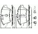 Set placute frana,frana disc BOSCH 0 986 494 607