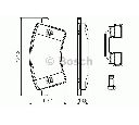 Set placute frana,frana disc BOSCH 0 986 494 612