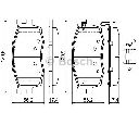 Set placute frana,frana disc BOSCH 0 986 494 617</br>Piesa auto pentru KIA RIO II limuzina (JB)  1.6 16V