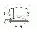 Set placute frana,frana disc BOSCH 0 986 494 626