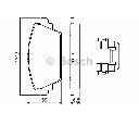 Set placute frana,frana disc BOSCH 0 986 494 629</br>Piesa auto pentru NISSAN ALMERA TINO (V10)  1.8