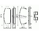 Set placute frana,frana disc BOSCH 0 986 494 634