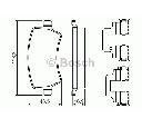 Set placute frana,frana disc BOSCH 0 986 494 641