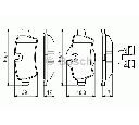Set placute frana,frana disc BOSCH 0 986 494 645