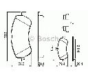 Set placute frana,frana disc BOSCH 0 986 494 648