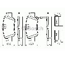 Set placute frana,frana disc BOSCH 0 986 494 651