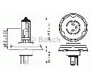 Bec, far faza lunga; Bec, far principal BOSCH 1 987 302 021