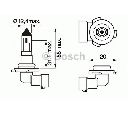 Bec, proiector ceata BOSCH 1 987 302 083</br>Piesa auto pentru Far ceata / Elemente