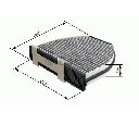Filtru, aer habitaclu BOSCH 1 987 432 301