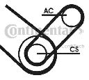 Set curea transmisie cu caneluri CONTITECH 4PK874 ELAST T1</br>Piesa auto pentru Curea transmisie cu caneluri/ Set