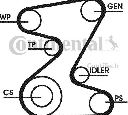 Set curea transmisie cu caneluri CONTITECH 5PK1815D1