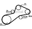 Set curea transmisie cu caneluri CONTITECH 6PK1345D1