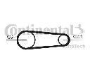 Set curea transmisie cu caneluri CONTITECH 6PK831 ELAST T2