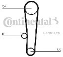 Set curea de distributie CONTITECH CT1017K1</br>Piesa auto pentru Curea distributie/ Set