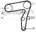 Curea de distributie CONTITECH CT1106</br>Piesa auto pentru Curea distributie/ Set