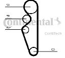 Curea de distributie CONTITECH CT1164