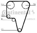 Curea de distributie CONTITECH CT575</br>Piesa auto pentru Curea distributie/ Set
