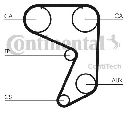 Curea de distributie CONTITECH CT651