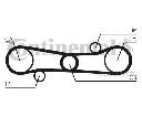 Set curea de distributie CONTITECH CT654K1