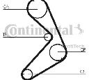 Set curea de distributie CONTITECH CT676K1