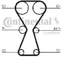 Curea de distributie CONTITECH CT826