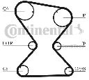 Set curea de distributie CONTITECH CT842K1