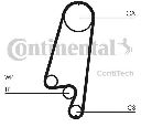 Curea de distributie CONTITECH CT866</br>Piesa auto pentru Curea distributie/ Set