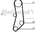 Set pompa apa + curea dintata CONTITECH CT997WP1