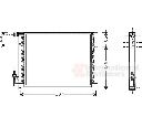 Condensator, climatizare VAN WEZEL 01005061