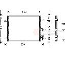 Condensator, climatizare VAN WEZEL 01005081