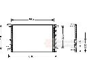 Condensator, climatizare VAN WEZEL 01005082</br>Piesa auto pentru Sistem de aer conditionat
