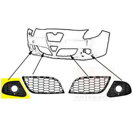 Grila ventilatie, bara protectie VAN WEZEL 0113594</br>Piesa auto pentru Elemente caroserie/Aripa/Bara protectie Grila ventilatie, bara protectie VAN WEZEL 0113594</br>Piesa auto pentru Elemente caroserie/Aripa/Bara protectie