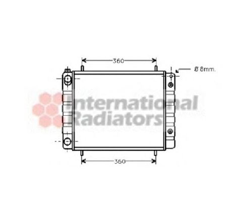 Radiator, racire motor VAN WEZEL 02002082 Radiator, racire motor VAN WEZEL 02002082