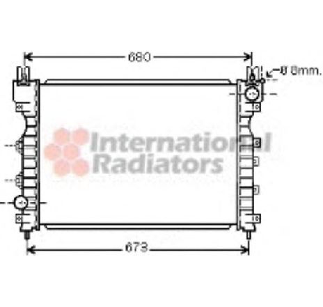 Radiator, racire motor VAN WEZEL 02002174 Radiator, racire motor VAN WEZEL 02002174