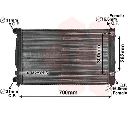 Radiator, racire motor VAN WEZEL 03002122