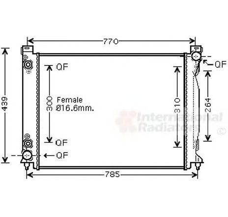 Radiator, racire motor VAN WEZEL 03002232 Radiator, racire motor VAN WEZEL 03002232