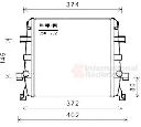 Radiator, racire motor VAN WEZEL 03002362</br>Piesa auto pentru Radiator racire apa/ ulei