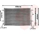Condensator, climatizare VAN WEZEL 03005199</br>Piesa auto pentru Sistem de aer conditionat