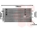 Condensator, climatizare VAN WEZEL 03005297</br>Piesa auto pentru Sistem de aer conditionat