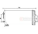 Condensator, climatizare VAN WEZEL 03005382