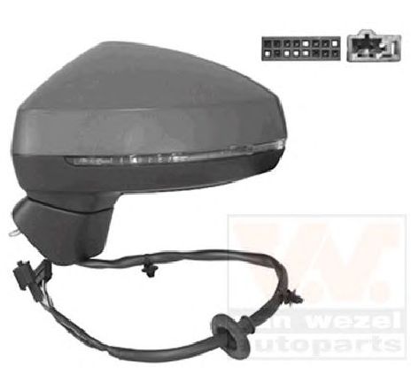 Oglinda exterioara VAN WEZEL 0335827</br>Piesa auto pentru Semnalizare / elemente Oglinda exterioara VAN WEZEL 0335827</br>Piesa auto pentru Semnalizare / elemente