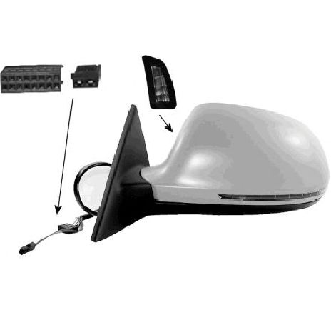 Oglinda exterioara VAN WEZEL 0378808 Oglinda exterioara VAN WEZEL 0378808