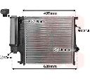 Radiator, racire motor VAN WEZEL 06002124