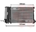 Radiator, racire motor VAN WEZEL 06002135