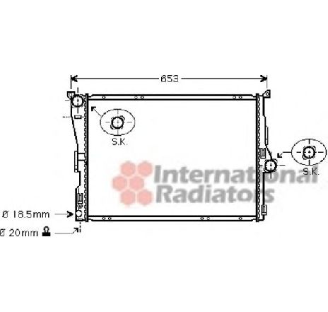 Radiator, racire motor VAN WEZEL 06002288 Radiator, racire motor VAN WEZEL 06002288