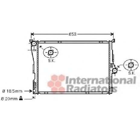 Radiator, racire motor VAN WEZEL 06002290 Radiator, racire motor VAN WEZEL 06002290